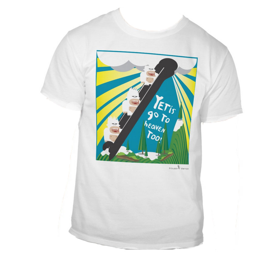 Yetis Go To Heaven Too! T-Shirt
