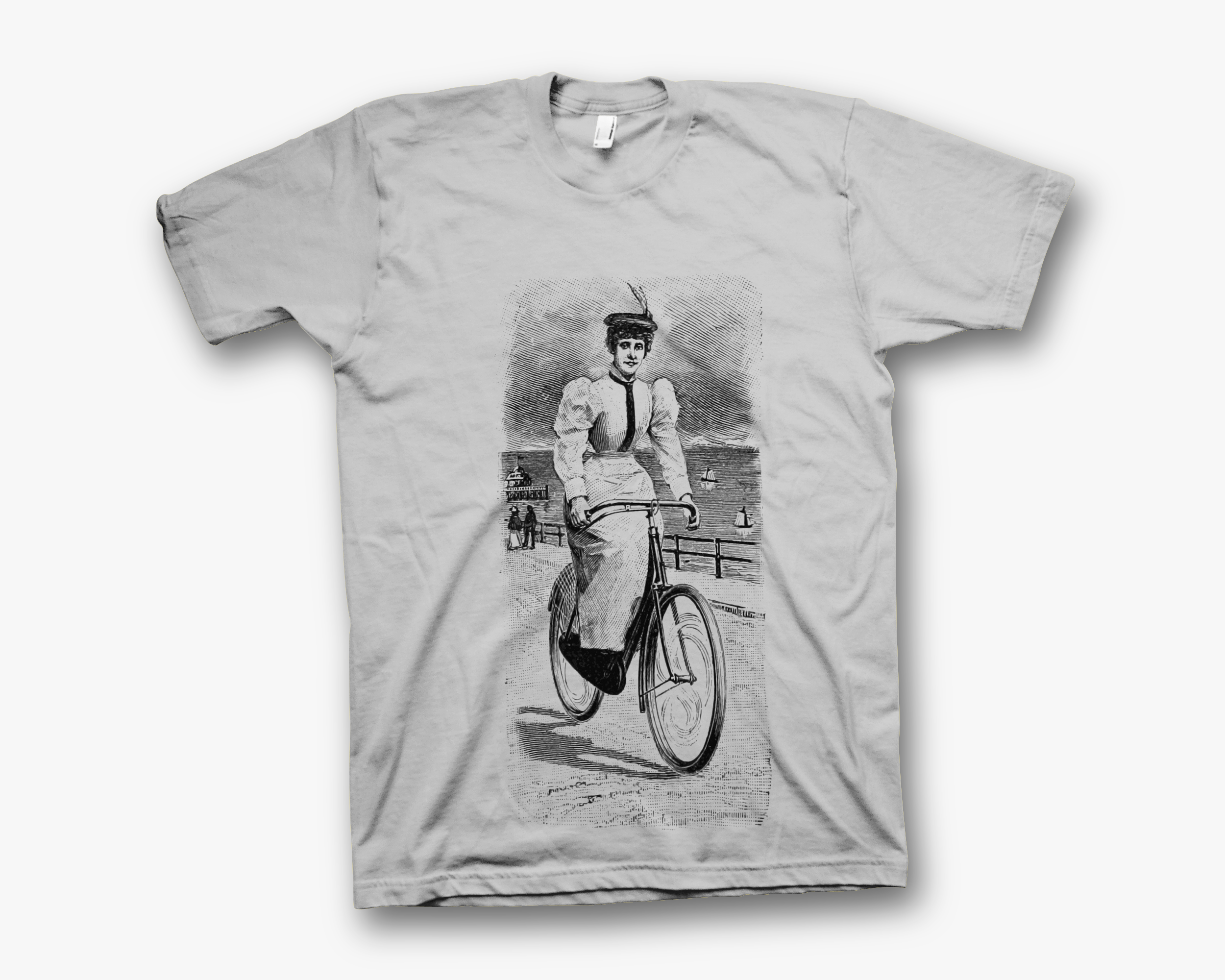Vintage Bike Ride Lady T-Shirt